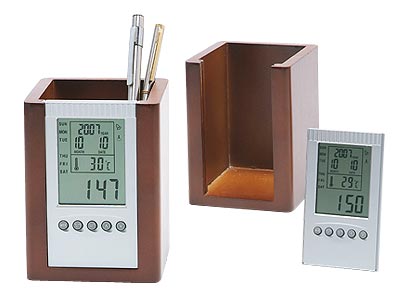 ペンスタンドデジタル時計の商品画像