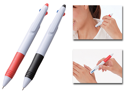 ツボ押し3色ボールペンの商品画像