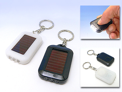 ソーラーLEDライトキーホルダーの商品画像