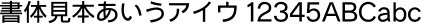 中細角ゴシック体