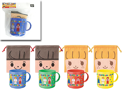 ダイヤブロックコップ＆ミニ巾着セットの商品画像