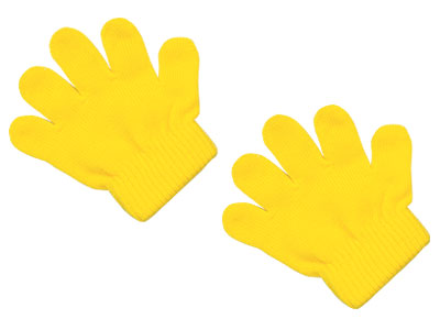 ミニのびのび手袋 黄の商品画像