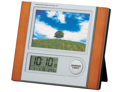 フォトフレーム電波時計の商品画像