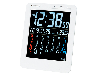 カラーカレンダー電波時計の商品画像