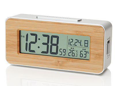 竹の電波時計の商品画像