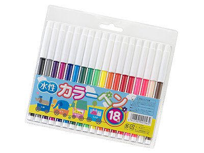 18色水性カラーペンの商品画像