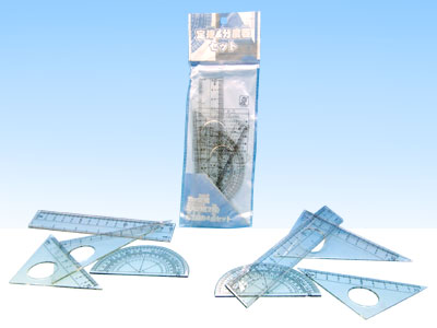 定規＆分度器セットの商品画像