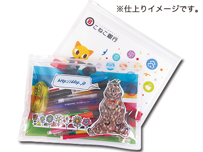 ビニール製ファスナーポーチの商品画像