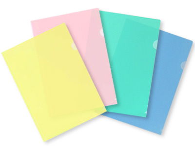 箔押しクリアファイル カラー ノベルティランキング